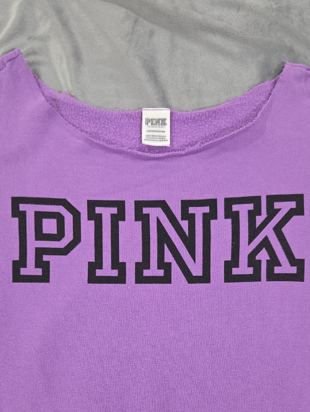 PINK Victoria's Secret Purple Logo Sweatshirt